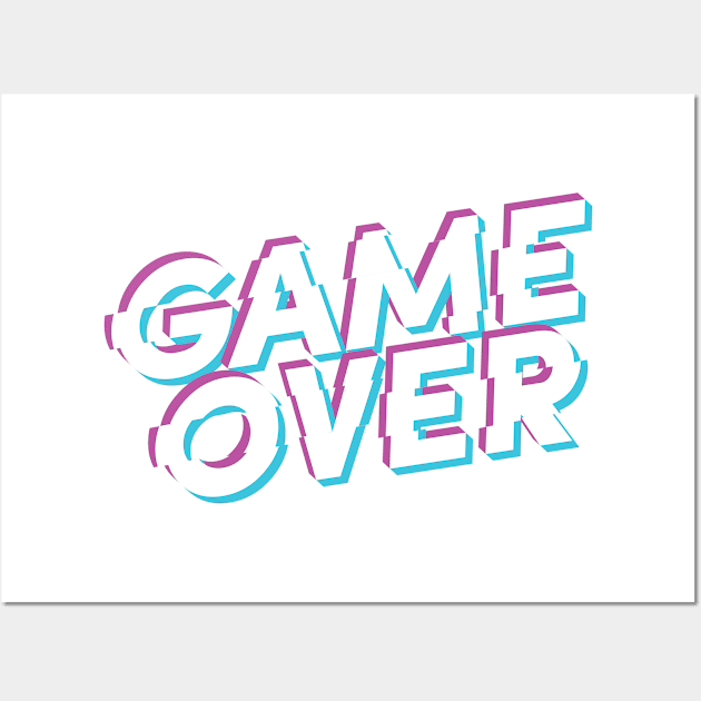 Game Over 0.02 Wall Art by UnknownAnonymous